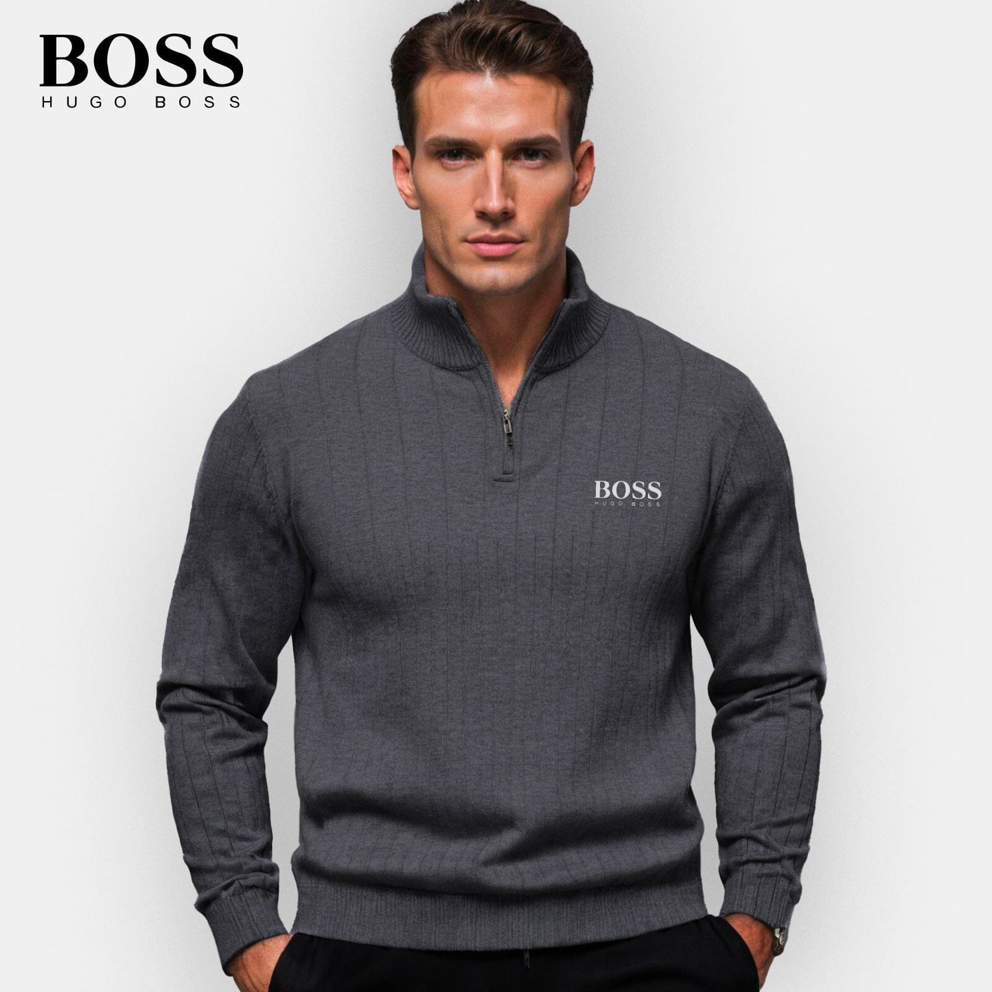 Stylischer Herren Zip-Up Pullover – Jetzt im Ausverkauf!